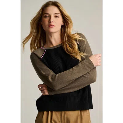 Lisa Todd Block Out Cashmere Sweater In Black