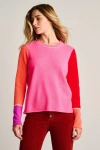 Lisa Todd Block Talk Cashmere Sweater In Pink