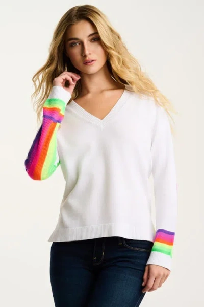 Lisa Todd Brite Side Cotton Sweater In White