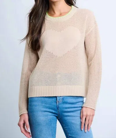 Lisa Todd Cashmere Open For Love Sweater In Latte In Neutral
