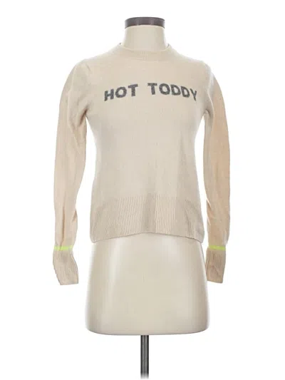 Pre-owned Lisa Todd Cashmere Pullover Sweater In Ivory