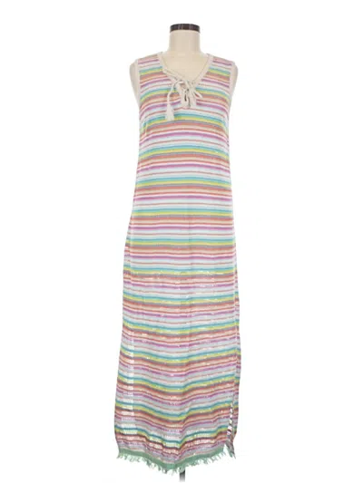 Pre-owned Lisa Todd Casual Dress In White