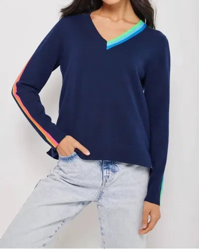 Lisa Todd Color Code Sweater In Navy In Blue
