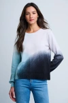Lisa Todd Color Haze Cotton Sweater In Blue