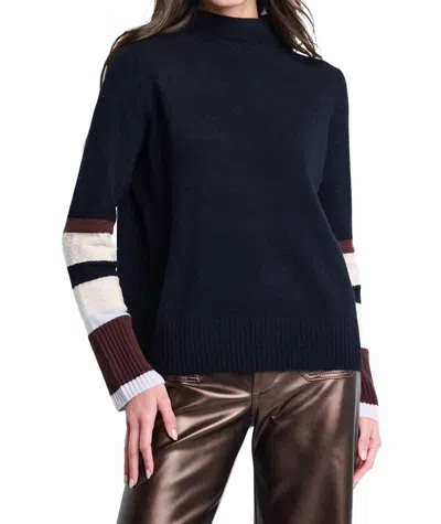 Lisa Todd Cuff Luck Cashmere Sweater In Onyx In Black