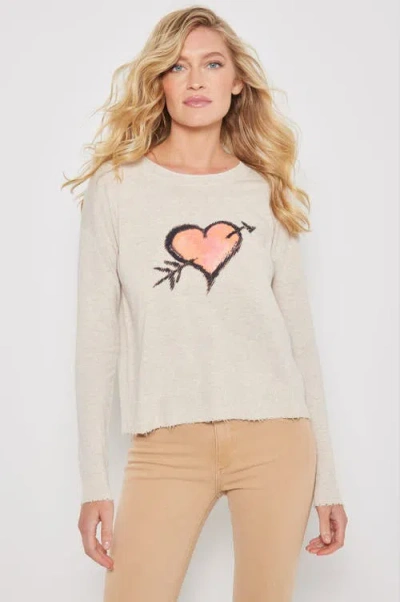 Lisa Todd Cupids Beau Cotton Sweater In Almond