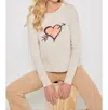 Lisa Todd Cupids Bow Sweater In Almond