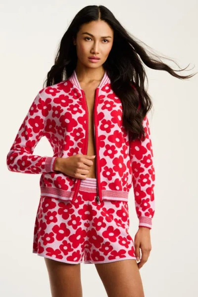 Lisa Todd Daisy Dreamer Cotton Knit Short In Red
