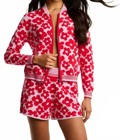 Lisa Todd Daisy Dreamer Zip Cardigan In Vintage Lace Combo In Multi