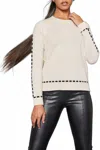 Lisa Todd Dash Cam Sweater In Frosting In Neutral