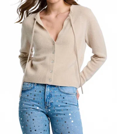 Lisa Todd Date Night V-neck Cardigan In Latte In White