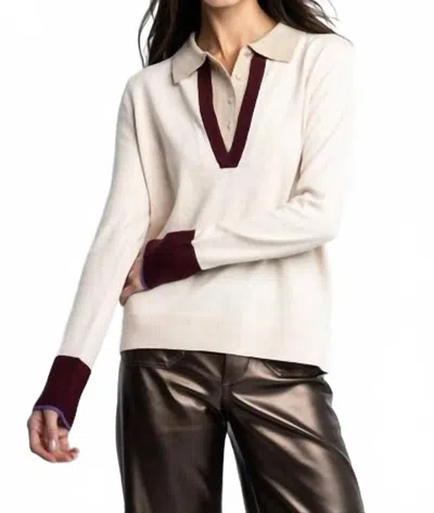 Lisa Todd Double Down Sweater In Sheepskin In Multi