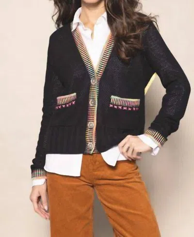 Lisa Todd Double Track Cardigan In Black