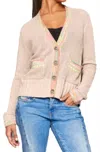 Lisa Todd Double Track Jacquard-trim Cardigan In Multi