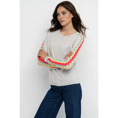 Lisa Todd Double Vision Sweater In Grey Mist