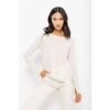 LISA TODD FROSTING SPLIT DECISION CASHMERE SWEATER