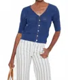 Lisa Todd Garden Party Cardigan In Blue Galaxy