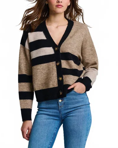 Lisa Todd Graduate Cardigan In Camel In Multi