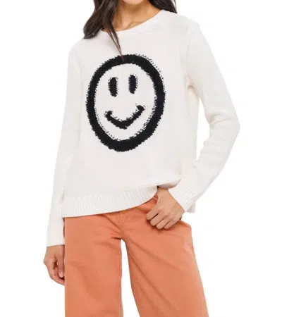 Lisa Todd Happy Camper Sweater In Snow In White