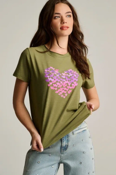 Lisa Todd Heart Beats Cotton T-shirt In Green