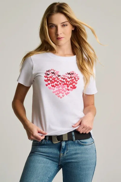 Lisa Todd Heart Beats Cotton T-shirt In White