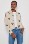 Lisa Todd Hearts Flutter Cardigan In Natural In Natural