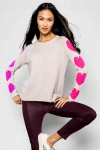 Lisa Todd Heart Stealer Cashmere Sweater In Birch
