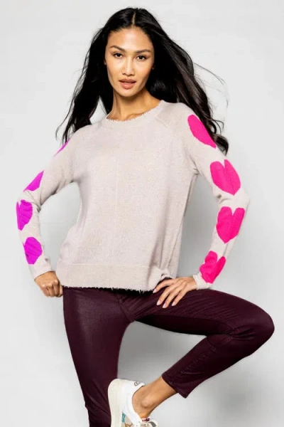 Lisa Todd Heart Stealer Cashmere Sweater In Birch