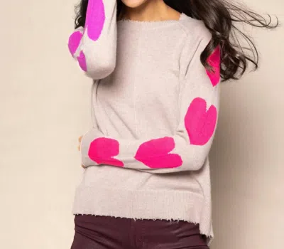 Lisa Todd Heart Stealer Cashmere Sweater In Birch