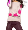 Lisa Todd Heart Stealer Intarsia Cashmere Sweater In Grey