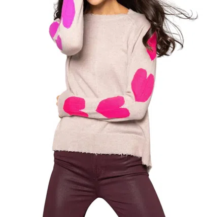 LISA TODD HEART STEALER SWEATER IN BIRCH