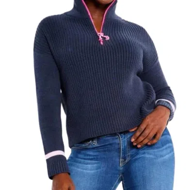 Lisa Todd High Life Sweater In Ink In Blue