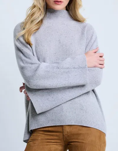 Lisa Todd High Society Sweater In Silver Mist In Blue