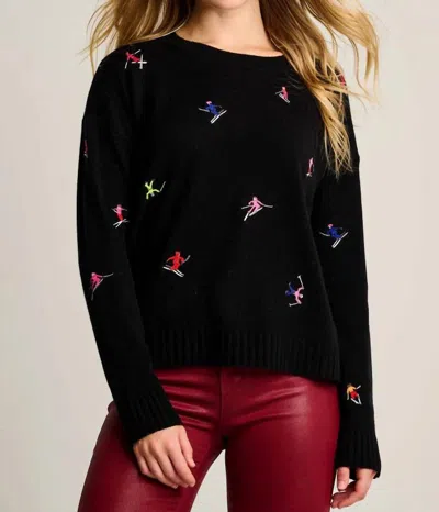 Lisa Todd Hit The Slopes Long Sleeve Sweater In Black
