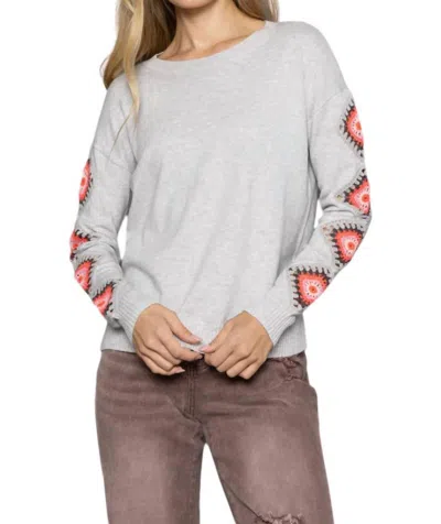 Lisa Todd Hook Up Sweater In Platinum In Silver