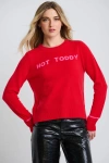 Lisa Todd Hot Toddy Cashmere Sweater In Red
