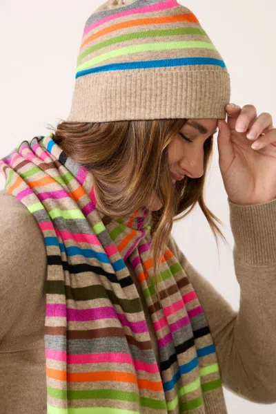 Lisa Todd Hype Stripe Hat In Multi