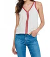Lisa Todd In A Tizzy Tank Top In Puff In White