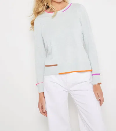 Lisa Todd In Line Sweater In Iced Blue