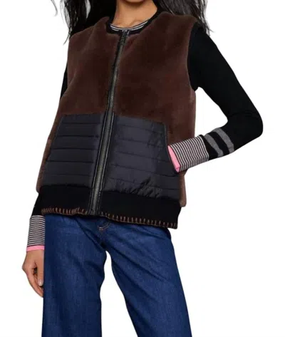 Lisa Todd Jet Setter Vest In Coco Combo In Multi