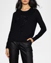 Lisa Todd Keep Em Guessing Cotton-cashmere Sweater In Black