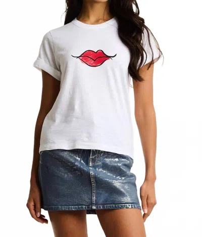 Lisa Todd Kiss & Make Up Tee In White