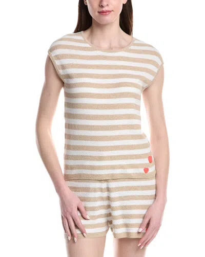 Lisa Todd Knit Heart Tank Top In Neutral