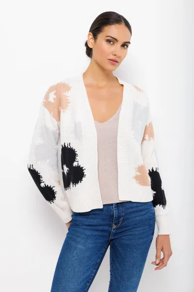 Lisa Todd Lazy Daisy Cardigan In Snow In White
