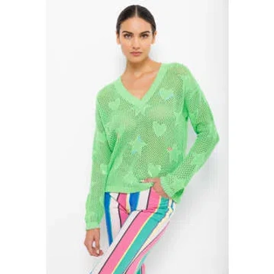 Lisa Todd Lime Crush Cotton Jumper In Green