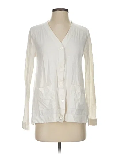 Pre-owned Lisa Todd Long Sleeve Blouse In White