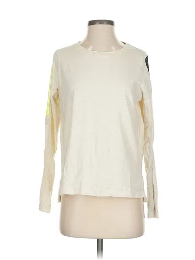 Pre-owned Lisa Todd Long Sleeve T-shirt In White