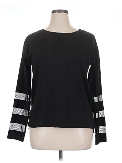 Pre-owned Lisa Todd Long Sleeve T-shirt In Black