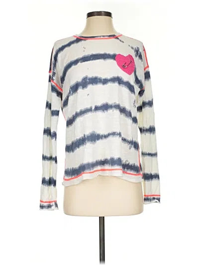 Pre-owned Lisa Todd Long Sleeve T-shirt In Ivory