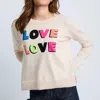 Lisa Todd Love Love Sweater In Ivory In White
